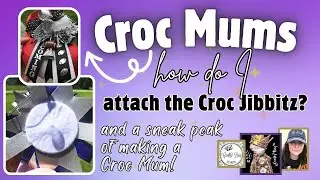 Croc Mums- How do I attach the jibbitz to the mum? #homecomingmums #homecoming #crocs #diy #etsyshop