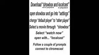 using showbox with chromecast