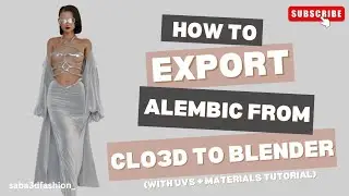 How to export animation from Clo3D to Blender?@CLO3D  @BlenderOfficial