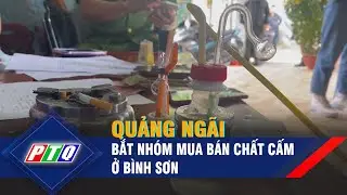 Quảng Ngãi: Bắt nhóm mua bán chất cấm ở Bình Sơn | PTQ