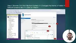 How to Import CSV/ Text File into MS SQL Database. #sqlserver #SSMS