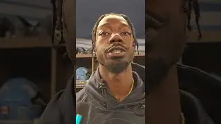 Tarvarus McFadden, Toronto Argonauts post game media interview at BMO Field. 