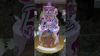 new design 1 kg pineapple flavour 🩷🍍 decoration pink colour Barbie doll cake #flavourmilk #song 🩷🩷🩷🎂
