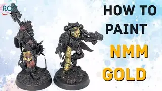 How to paint an easy NMM GOLD (Non metallic metal)