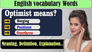 What does Optimist  mean? | What is Optimist ? | Optimist  meaning in English | English Grammar