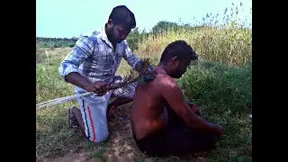 World Greatest ASMR Peacock Feather Soft Massage| Open Place Body Massage