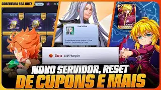 🗡️🔥 NOVO SERVIDOR, RESET CUPONS, NOVOS PERSONAGENS REENCARNAÇÃO E COMO GASTAR SUAS GEMAS! 🔥🗡️