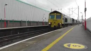 Freightliner Class 66 No 66535 at Penrith With an Empty Coal Train  - 16th Jan 2014