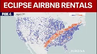 2024 Solar Eclipse: Short-term rentals along path of totality almost completely booked