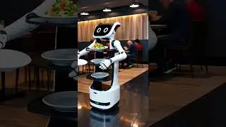 Check Out This Cool Robot Waiter! 😎 #robot #futuretech