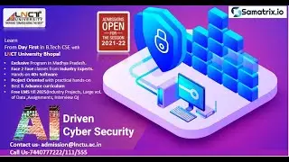 Admission open in B.Tech Cse/BCA/MCA/MBA in AI Data Science Analytics Cyber Security 2021-22 Session