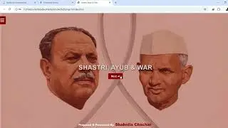 History Project: 1965 Indo-Pak War Website (Designed With HTML, CSS & JS)