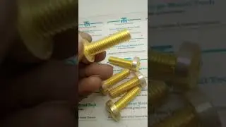 Brass Phillips Pan Head Screw DIN 7985 M10x35 | Exporter | Manufacture | TFMT | Jamnagar | India
