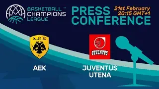 AEK v Juventus Utena - Press Conference - Basketball Champions League