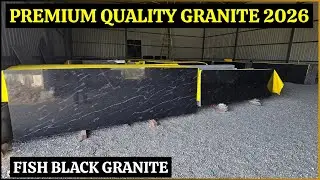 Budget-Friendly Black Granite Flooring Designs India - Fish Black Granite - Khawaza Stone Kishangarh