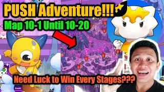 PUSH Adventure 10-1 until 10-20! Dragon Village Arena! Walkthrough! How to Win Without Stuck lol