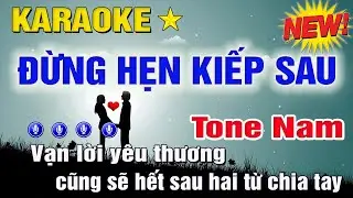 Đừng Hẹn Kiếp Sau Karaoke Tone Nam (Am) Đình Dũng | Trung Hiếu