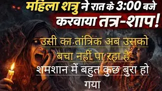 रात के 3:00 बजे शमशान में आप पर तंत्र करवा☠️ रही थी पड़ गया बहुत भारी 🔱🙏 पूजा के बहाने 