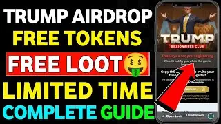 Trump Token Loot 🚀 | Trump Billionaires Airdrop Guide 💰| Trump Billionaires Club Airdrop (Claim Now)