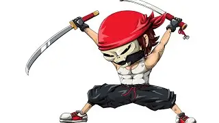 Procreate Tutorial &ndash; How to Draw a Skull Samurai Character with Dual Swords