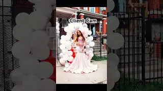 Prom 2025 client pics!  Pink rhinestone corset design, like and subscribe. #sewing #dress #gown