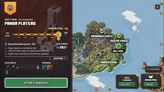 Minecraft Dungeons Harpoon Turret vs. Panda Plateau Apocalypse +25 Daily Trial Lv.III 6 Banners