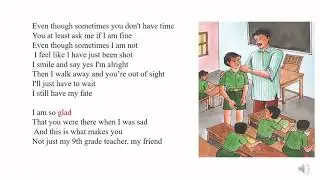 Not just Teacher but a Friend - by N. Sridevi SA English