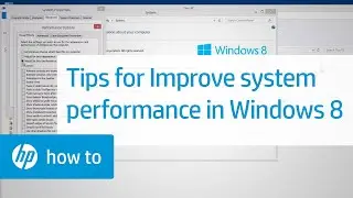 Tips for Improving System Performance in Windows 8 | HP Computers | HP