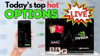 Live TRADING TOP Options for TODAY! | AMC and AMZN merger?! | Setups for SPY, NFLX, and MORE!