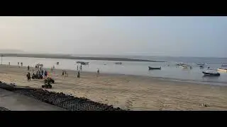 Morning View 6 AM Early Morning 🌅 🌄| Alibaug Day 1 #beach #alibaugbeach #morning #fun #silence