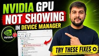 NVIDIA Driver Missing in Device Manager? Here's the Fix! (Works in 2026)