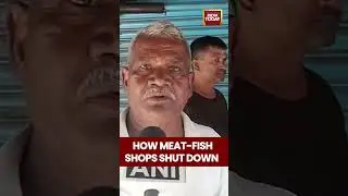 How Meat-Fish Shops Shut Down | #shorts #meatshop #uttarpradesh #upgovernment #ban #upnews #lucknow