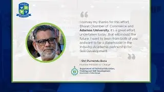 Shri Purnendu Basu Speech at the Industry-Academia Partnership for Skill Development.