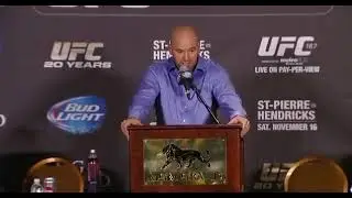 Dana reacts to Gsp vs Hendricks decision