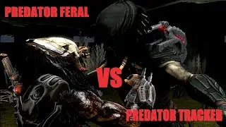 PREDATOR FERAL VS PREDATOR TRACKER SFM FAN ANIMATION PELEA CORTO #predator #sfm_animations