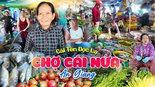 Khám Phá Chợ Cái Nứa - An Giang | Không Khí Quê Nhộn Nhịp, Gánh Hàng Rong, Tình Người Ấm Áp