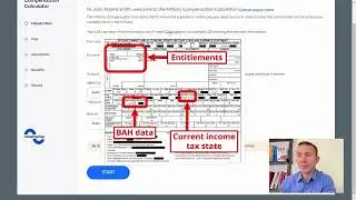 Military Compensation Calculator - Step 1 (Introduction) - instructional video