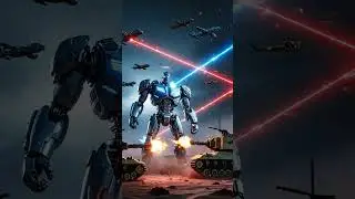 ⛰   #Realistic3D #RobotWar #MechaBattle #MonsterAttack #CinematicWar #EpicShowdown #TitanWar #RobotI