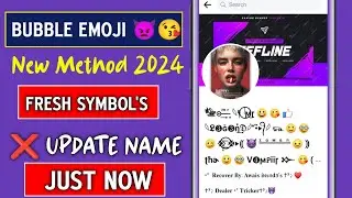 How To Make Bubble Emoji Name Facebook Account Without Update Name| Without Update Name Emojis FB ID