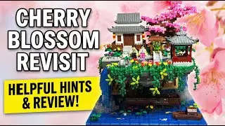 🌸 Yushinv Cherry Blossom Sakura Microblock Set! 🏯 LEGO Alternative Instructions + Build follow up