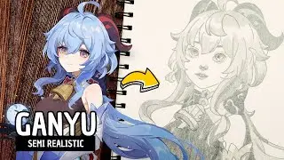 Draw Ganyu Genshin ImpactEasy Step By Step Tutorial - Love Drawing