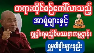 တရားထိုင်စဉ်ပေါ်လာသည့်အာရုံနှင့်ရှုမှတ်ရမည့်ဝိပဿနာနည်းလမ်းများ