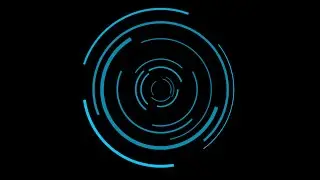 Blue circles #isolated on the black Green Screen for #HUD #interface
