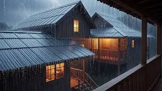 Thunder Awakens the Night ⚡ Very Heavy Rain and Lightning Soundscape for Insomnia