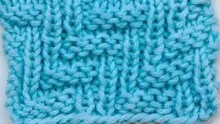 Stricken lernen * Strickmuster * Rechts Links Treppenmuster Reversi