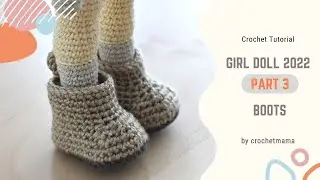 Вязаные крючком ботиночки для куклы-девочки 2022 (часть 3)
