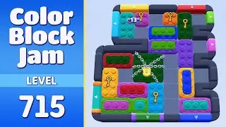 Color Block Jam Level 715 | Every Puzzle Solved! 🎯