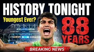 Carlos Alcaraz Shocking Shot at History vs Djokovic | Australian Open 🔴 LIVE BREAKING NEWS