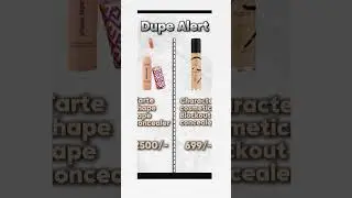 Dupe Alert🚨 #MakeupHacks #HighEnd v/s BudgetFriendlyProducts ✨💓