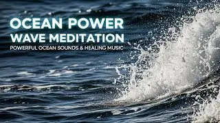 🌊💙 ASMR Powerful Ocean Waves Crash | Deep Emotional Release, Healing Water Energy & Sea Meditation🌊✨